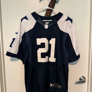 NFL Navy and White Men's Jersey ZEKE